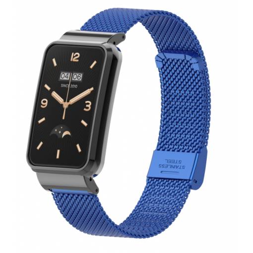 Foto - eses Milánói rántás kapoccsal Xiaomi Mi Band 7 Pro-hoz - Kék