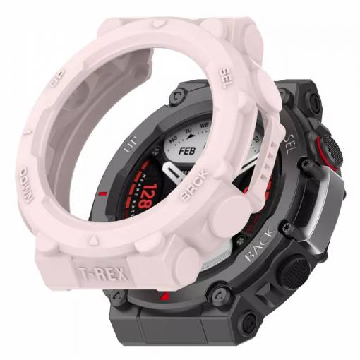 Foto - Szilikon keret Amazfit T-Rex 2-höz - Rózsaszín