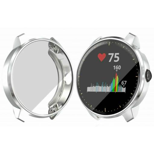 Foto - Szilikon borítás Garmin Vivoactive 3 Music készülékhez - Ezüst