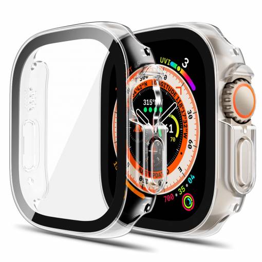 Foto - Védőborítás Apple Watch Ultra készülékhez - Átlátszó, 49 mm