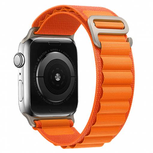 Foto - eses Alpine húzás Apple Watch-hoz - Narancssárga 42mm, 44mm, 45mm, 49mm