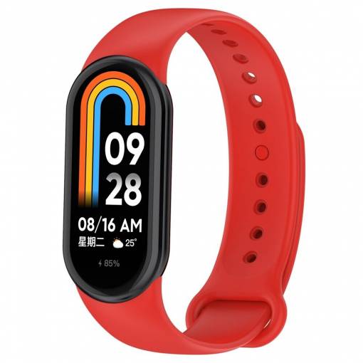 Foto - eses Szilikon szíj Xiaomi Mi Band 8-hoz - Piros