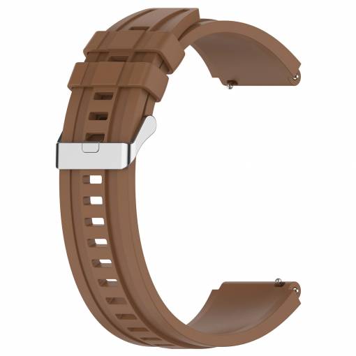 Foto - eses Hosszabbított szilikon pánt - Barna, 22 mm