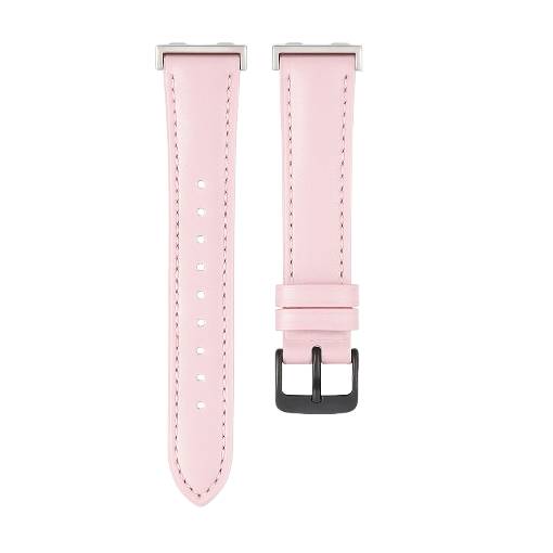Foto - eses Bőr heveder a Huawei Band 8, 9 és 10 számára - Rózsaszín