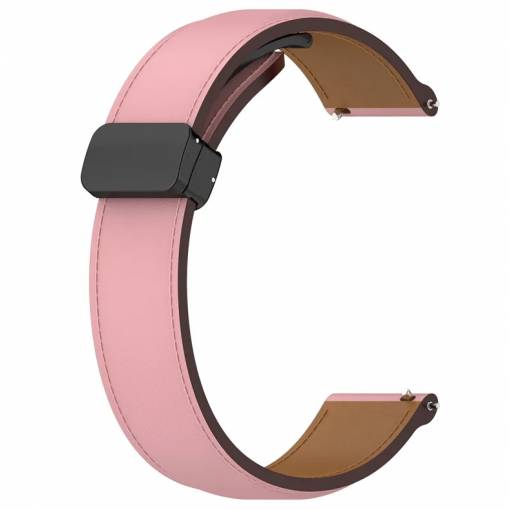 Foto - eses Bőrszíj mágneses csattal 22 mm - Rózsaszín