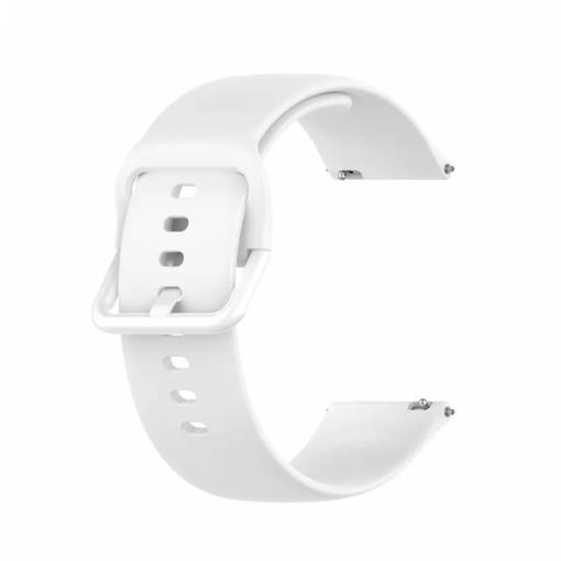 Foto - eses Szilikon szíj Fitbit Versa-hoz - S méret, fehér