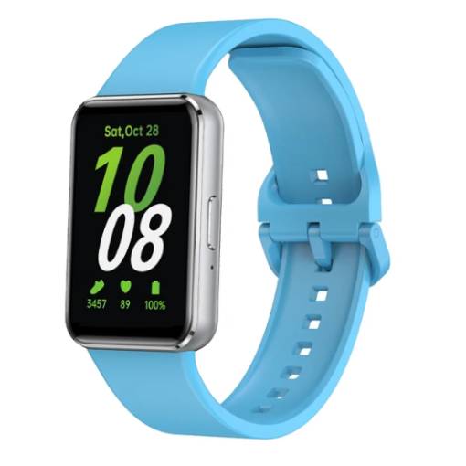 Foto - eses Szilikon szíj Samsung Galaxy Fit 3-höz - Világoskék
