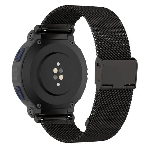 Foto - eses Fém pánt állítható csattal Amazfit Active Edge készülékhez - Fekete