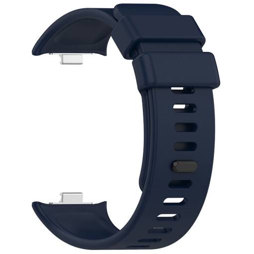 Foto - eses Szilikon szíj Xiaomi Redmi Watch 4 és Xiaomi Smart Band 8 Pro órákhoz - Sötétkék