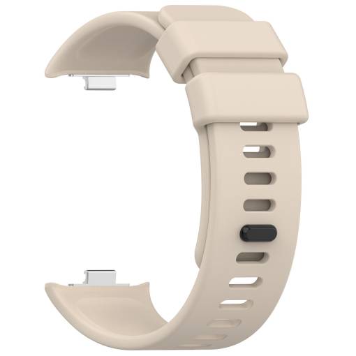 Foto - eses Szilikon szíj Xiaomi Redmi Watch 4 és Xiaomi Smart Band 8 Pro órákhoz - Bézs