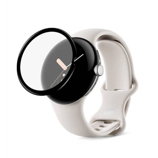 Foto - Védőfólia fekete kerettel a Google Pixel Watch 1, 2 telefonokhoz