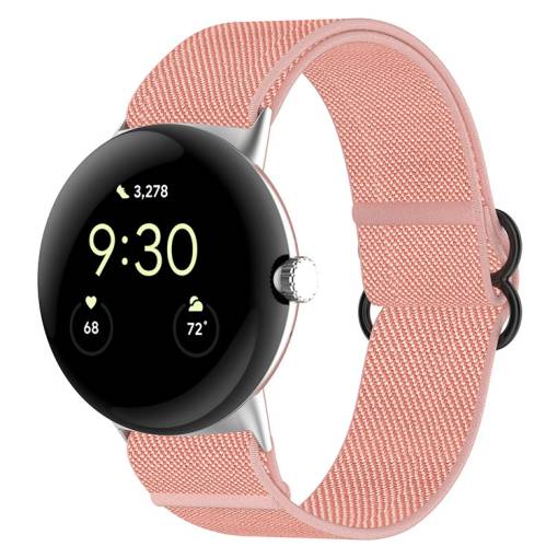 Foto - eses Gumiszalag Google Pixel Watch 1, 2-höz - Rózsaszín