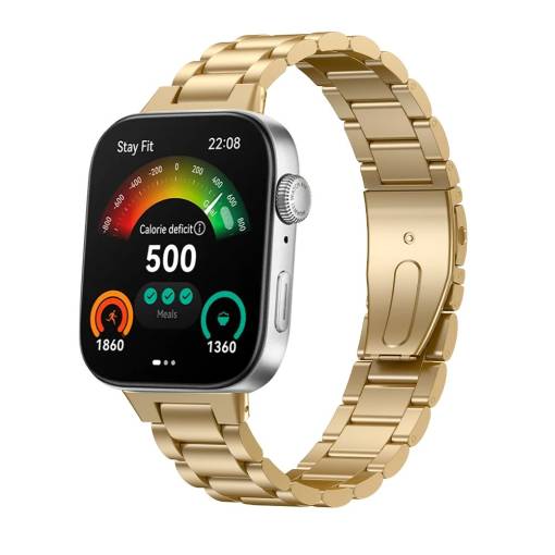 Foto - eses Fém szíj a Huawei Watch Fit 3 készülékhez - Arany