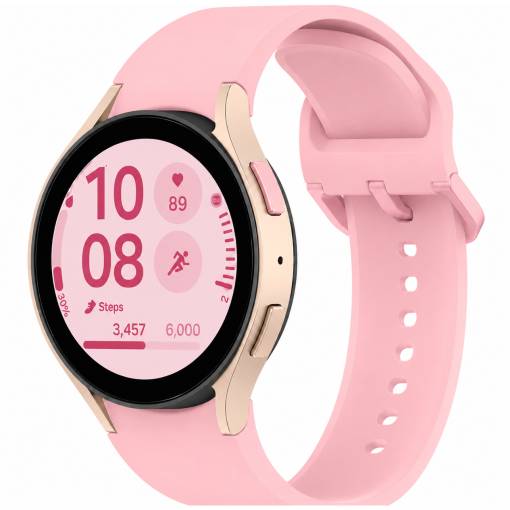 Foto - eses Szilikon szíj a Samsung Galaxy Watch 4, 5, 6, 7, FE-hez - Rózsaszín, OneClick