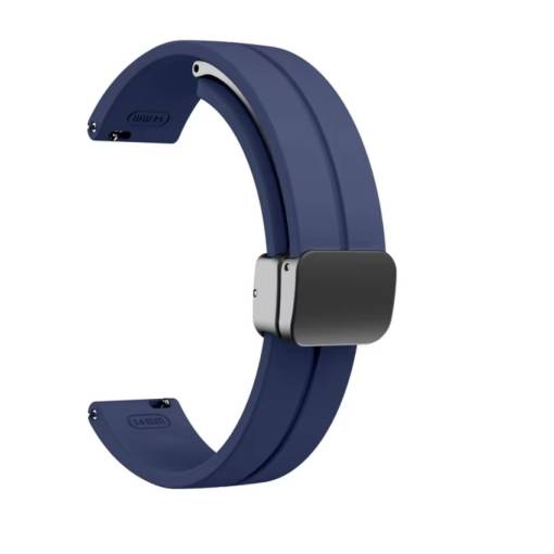 Foto - eses Szilikon szíj mágnescsattal Garmin Lily 2 és Garmin Lily 2 Active-höz - Sötétkék, 14 mm, 14 mm