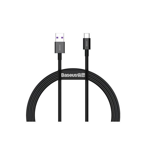 Foto - Baseus CATYS-01 USB-A to USB-C töltőkábel 66W - 1 méter, fekete
