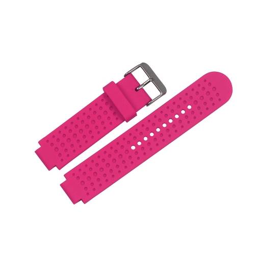 Foto - eses Perforált szilikon szalag Garmin Forerunner 25 - S méret, rózsaszín
