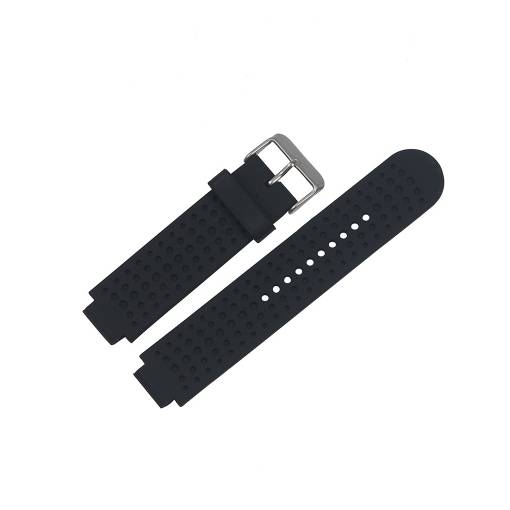 Foto - eses Perforált szilikon szalag Garmin Forerunner 25 - S méret, fekete