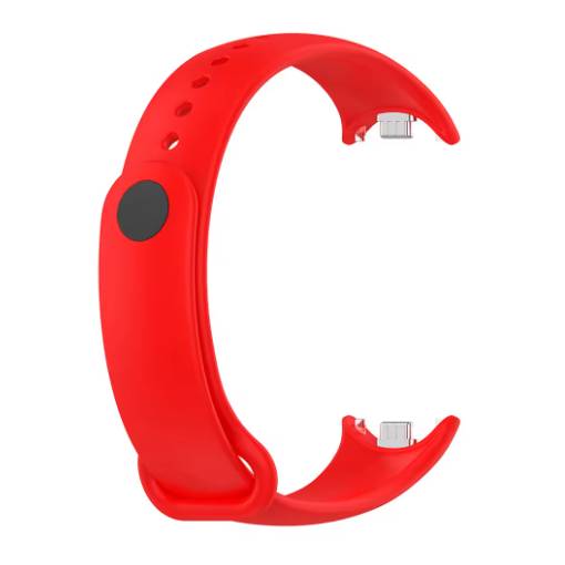 Foto - eses Szilikon szíj Xiaomi Smart Band 8 és Smart Band 9 órákhoz - Piros