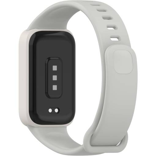 Foto - eses Szilikon szíj lünettával Xiaomi Smart Band 9 Active-höz - Szürke