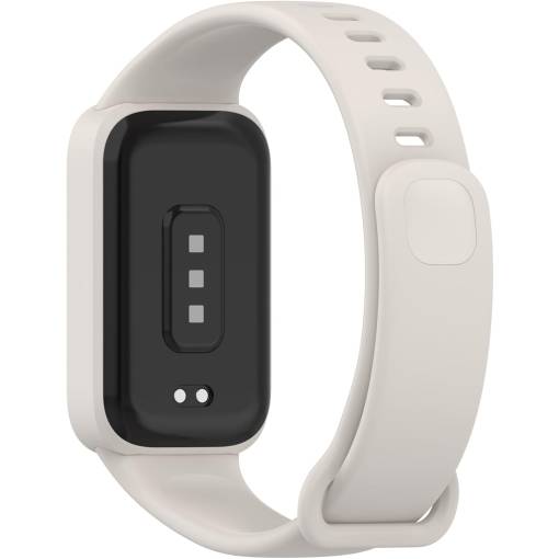 Foto - eses Szilikon szíj lünettával Xiaomi Smart Band 9 Active-höz - Bézs