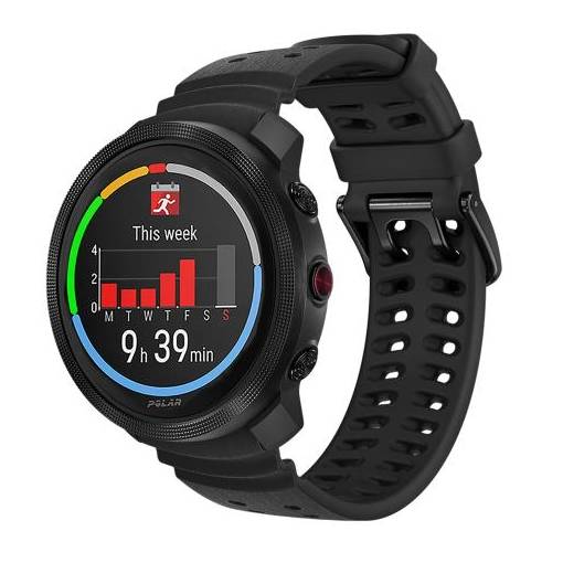 Foto - eses Szilikon szíj Polar Vantage M3 és Polar Grit X2 Pro órákhoz - Fekete