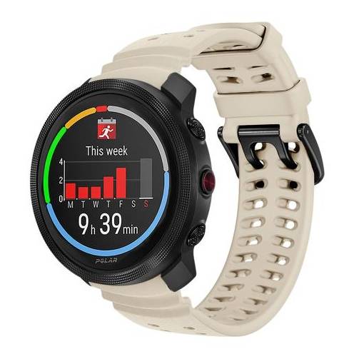 Foto - eses Szilikon szíj Polar Vantage M3 és Polar Grit X2 Pro órákhoz - Bézs