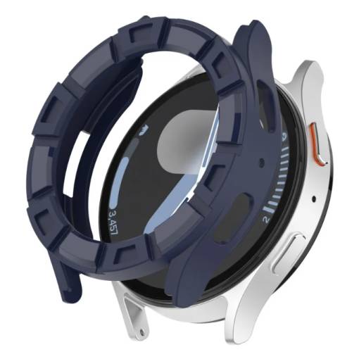 Foto - Szilikon keret Samsung Galaxy Watch 7 okosórához, 44 mm - Kék