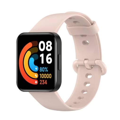Foto - eses szilikon szíj Xiaomi Redmi Watch 2 Lite-hoz - Rózsaszín