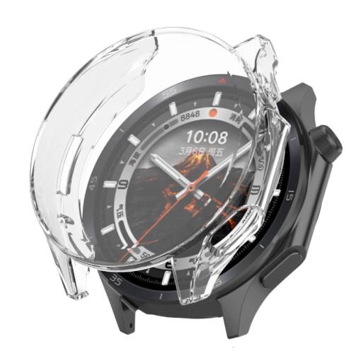 Foto - Szilikon tok Oppo Watch X2 és OnePlus Watch 3 készülékekhez - Átlátszó