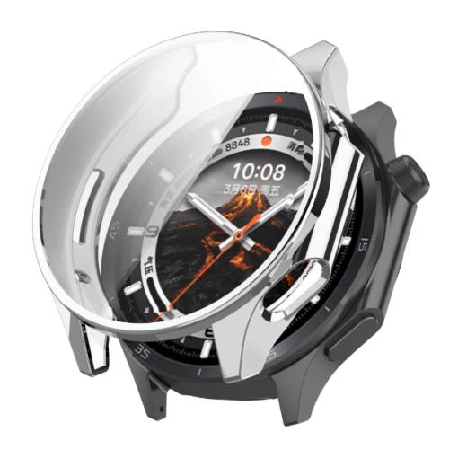 Foto - Szilikon tok Oppo Watch X2 és OnePlus Watch 3 készülékekhez - Ezüst