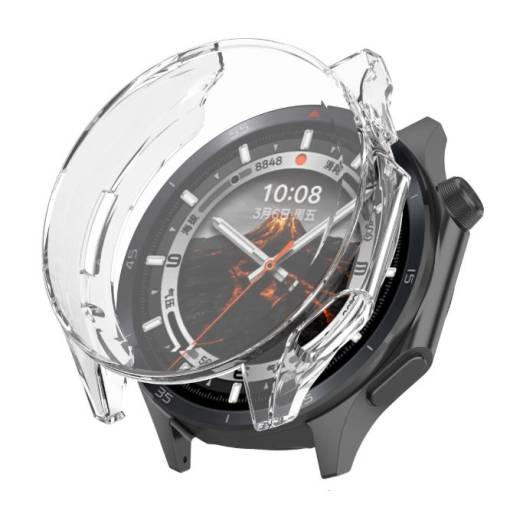 Foto - Szilikon tok Oppo Watch X2 és OnePlus Watch 3 készülékekhez - Átlátszó