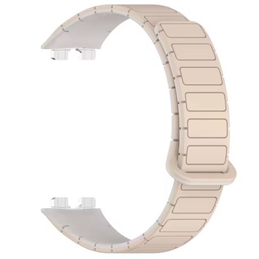Foto - eses Szilikon szíj Huawei Band 8, 9-hoz - Lazac szín