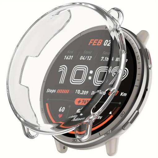 Foto - Védőborítás a Amazfit Active 2 készülékhez - Átlátszó