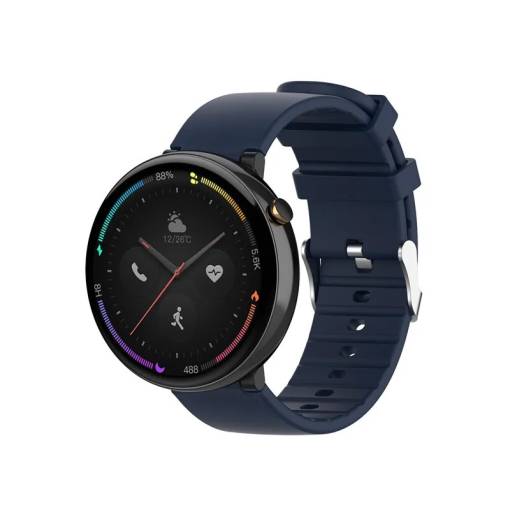 Foto - Amazfit Nexohoz - Sötétkék színű szilikon szíj