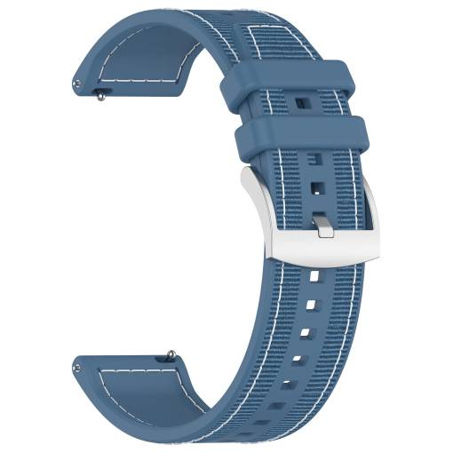 Foto - eses Szilikon steppelt szíj Huawei Watch GT5 41 mm és GT5 pro 42 mm - Kék