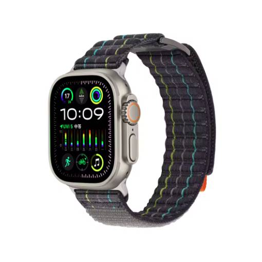 Foto - eses Nylon szíj Apple Watch-hoz -Szürke 42mm, 44mm, 45mm, 49mm