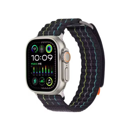 Foto - eses Nylon szíj Apple Watch-hoz - Kék 42mm, 44mm, 45mm, 49mm