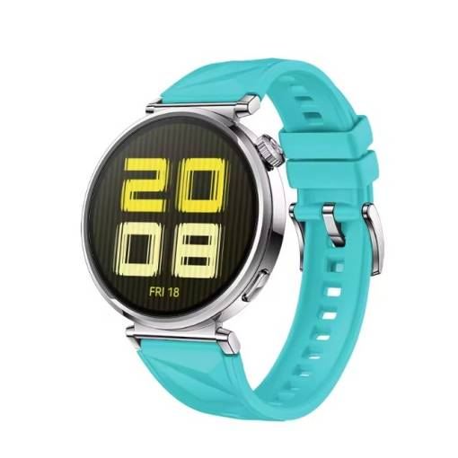 Foto - Szőtt Mintás Szilikon Szíj Huawei GT 5-höz – Menta