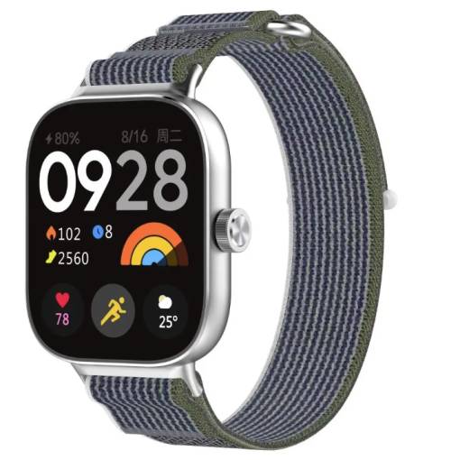 Foto - eses Szilikon szíj Xiaomi Redmi Watch 4 és 5, Smart Band 8 Pro és 9 Pro - Zöld kék