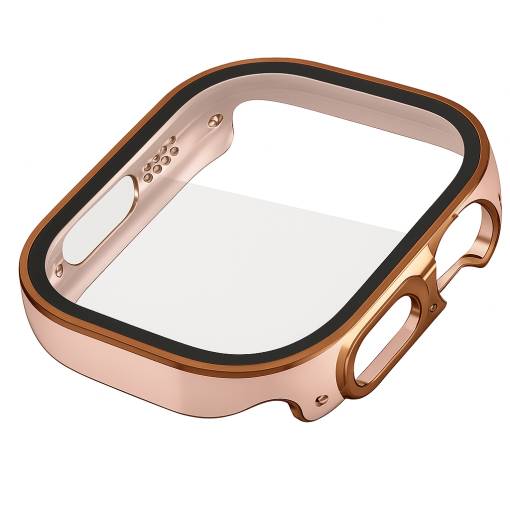 Foto - Védőborítás Apple Watch Ultra készülékhez - Rézszínű rózsaszín, 49 mm
