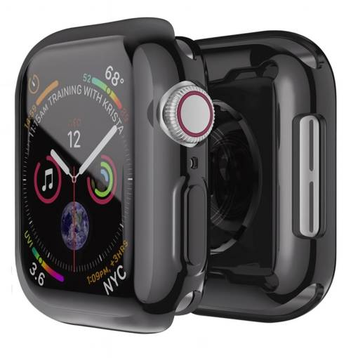 Foto - Szilikon borítás a Apple Watch 10 46 mm - Sötétszürke