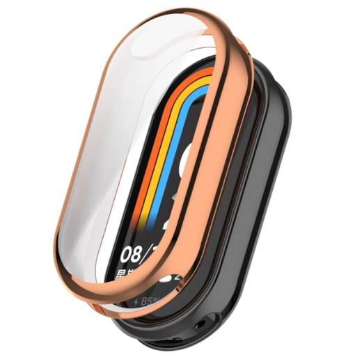 Foto - Szilikon borítás a Xiaomi Smart Band 8-hoz - Bézs