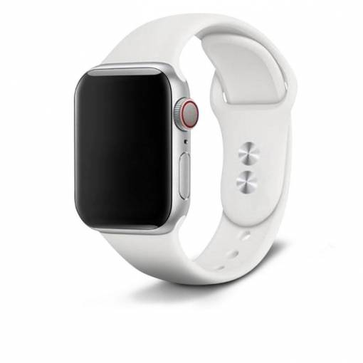 Foto - eses Szilikon szíj Apple Watch-hoz - Fehér S, M, L - 42mm, 44mm, 45mm, 49mm