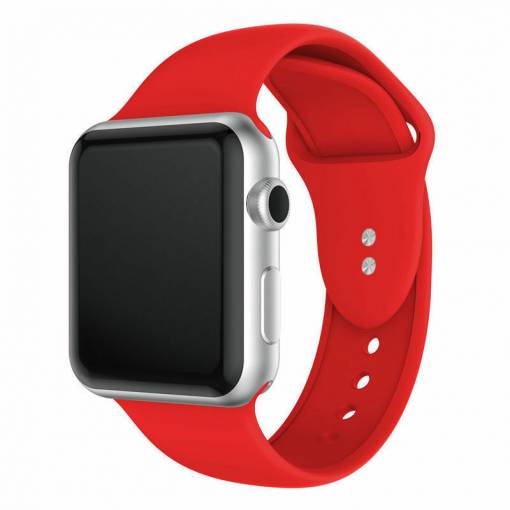 Foto - eses Szilikon szíj az Apple Watch-hoz - Piros S, M, L - 42mm, 44mm, 45mm, 49mm
