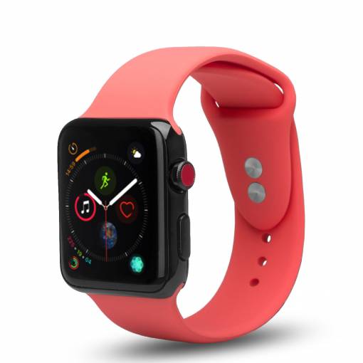 Foto - eses Silikonový řemínek pro Apple Watch - Červený S, M, L, 42mm/44mm/45mm/49mm