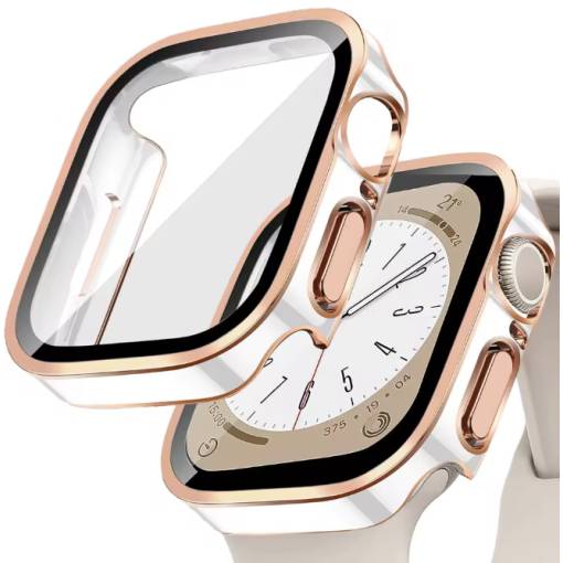 Foto - Védőborítás Apple Watch Ultra készülékhez - Emas mawar putih, 49 mm