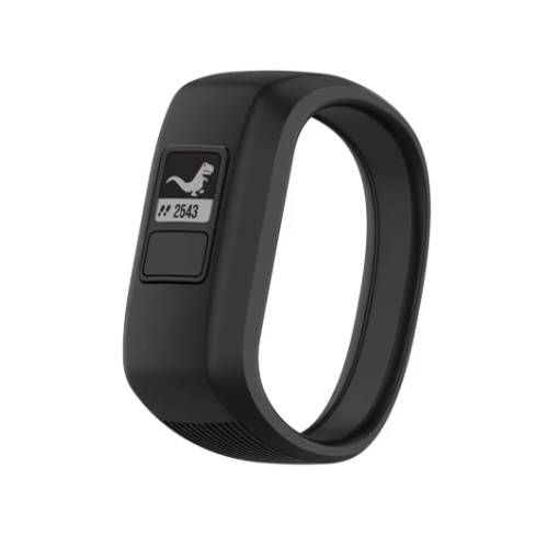 Foto - eses szilikon szíj Garmin VivoFit Junior 1-es és 2-es, Vívofit 3-hoz - S-es méret, fekete