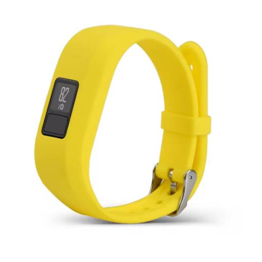 Foto - eses szilikon szíj Garmin VivoFit Junior 1 és 2, Vívofit 3-hoz - S méret, sárga