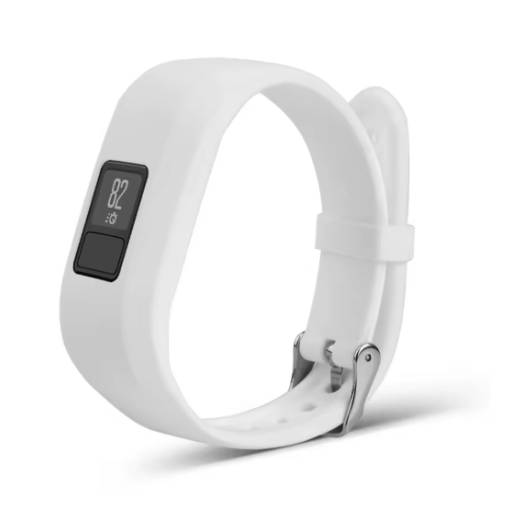 Foto - eses szilikon szíj Garmin VivoFit Junior 1 és 2, Vívofit 3-hoz - S méret, fehér